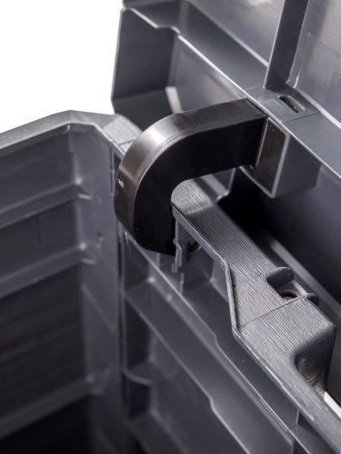 Toomax Woodys grafit 90 literes műanyag kerti tárolódoboz