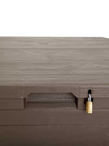 Toomax Woodys brown 160 literes műanyag kerti tárolódoboz - barna