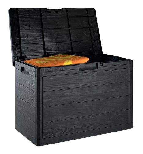 Toomax Woodys grafit 160 literes műanyag kerti tárolódoboz