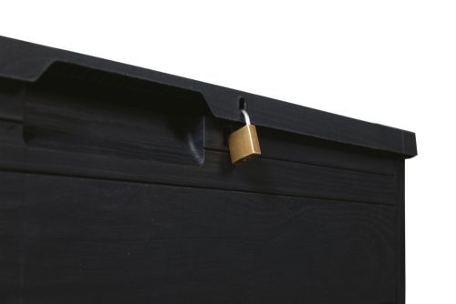 Toomax Woodys grafit 160 literes műanyag kerti tárolódoboz