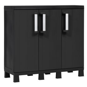   Toomax Garage midi trio low black beltéri szekrény - fekete