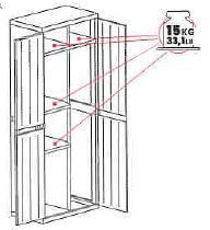 Toomax Bios midi high műanyag tároló szekrény - szürke