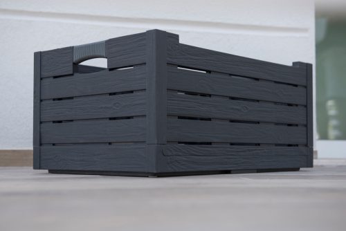 Toomax Florida műanyag összecsukható kerti tároló láda 50 L , grafit