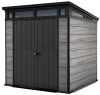 Keter PENT SIGNATURE 7×7 kerti fészer – DECOCOAT, 4,7 m², Storm Grey
