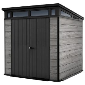   Keter PENT SIGNATURE 7×7 kerti fészer – DECOCOAT, 4,7 m², Storm Grey