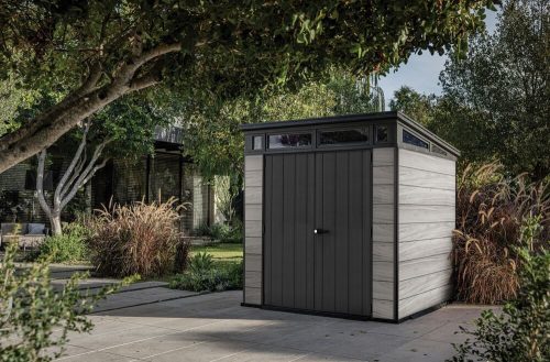 Keter PENT SIGNATURE 7×7 kerti fészer – DECOCOAT, 4,7 m², Storm Grey