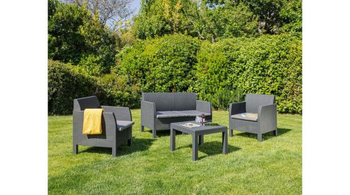MATILDE 4 személyes kerti szett szürke