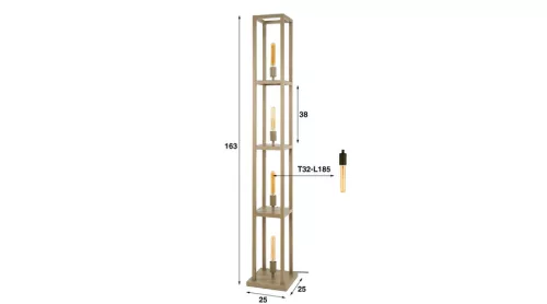 QUADRA állólámpa 4B bézs