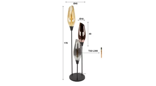 COCOON XL állólámpa 3B