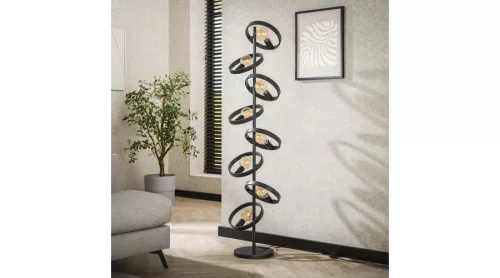 HOVER állólámpa 8B faszén