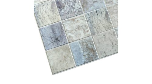 Dekor PVC falpanel kék márvány