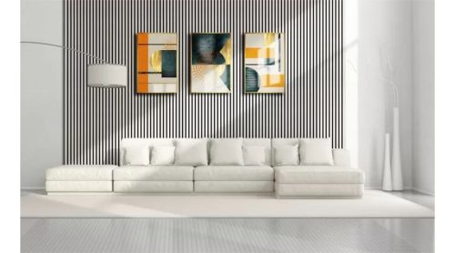 Akusztikus falpanel falra és mennyezetre antik fehér