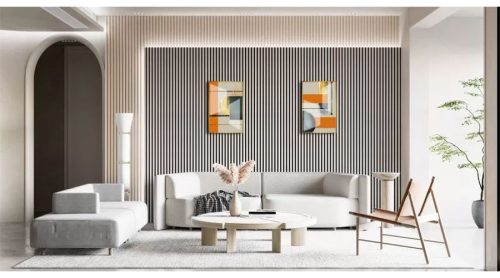 Akusztikus falpanel falra és mennyezetre antik fehér