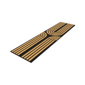 Art Deco akusztikus falpanel falra és mennyezetre teak