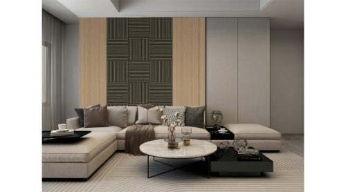 Akusztikus falpanel falra és mennyezetre 60x60 cm Dió