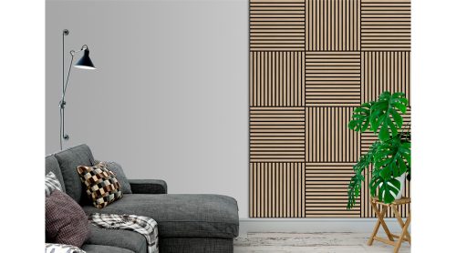 Akusztikus falpanel falra és mennyezetre 60x60 cm Tölgy