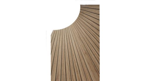 Flexi akusztikus falpanel világos dió 240x60x0,8 cm