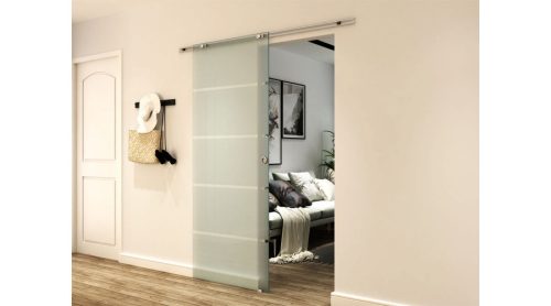 Üveg tolóajtó savmart csíkozott RS120