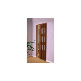 Üvegkazettás harmonika ajtó cseresznye