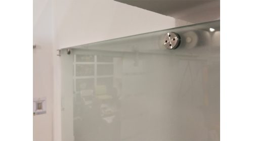 Üveg tolóajtó savmart csíkozott TS120