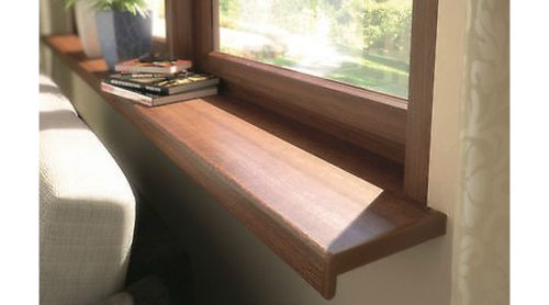 Műanyag ablakpárkány tölgy 154x30