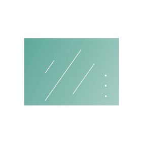 Korlátüveg konzolos korláthoz előfúrt 90x100x1