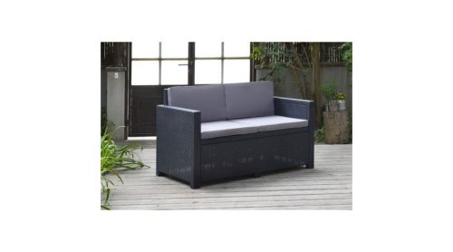 MONACO 4 személyes műrattan kerti szett szürke