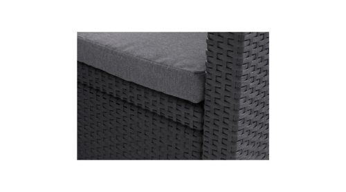 MONACO 4 személyes műrattan kerti szett szürke