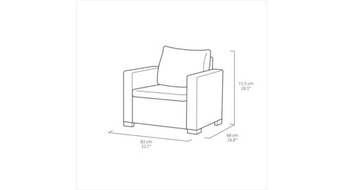 MOOREA műrattan szett cappuccino