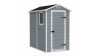 MANOR 4x6 műanyag kerti ház szürke-fehér