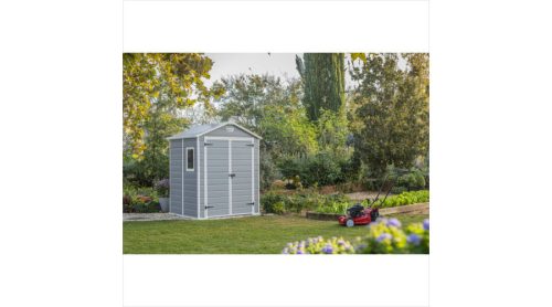 MANOR 6x5 DD műanyag kerti ház szürke-fehér