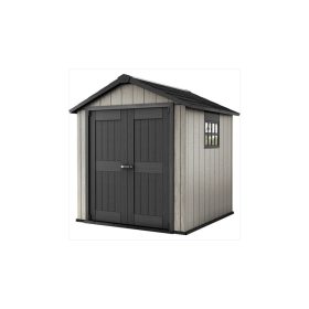 OAKLAND 757 festhető műanyag kerti ház barna-szürke
