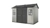 OAKLAND 1175 SD festhető műanyag kerti ház barna-szürke