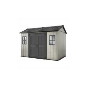 OAKLAND 1175 SD festhető műanyag kerti ház barna-szürke