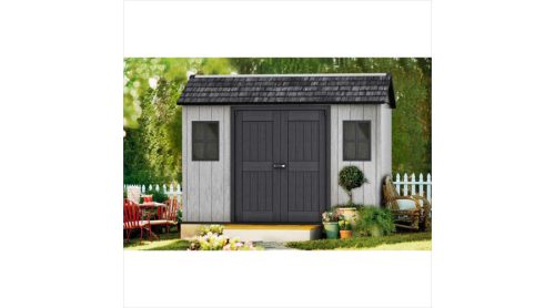 OAKLAND 1175 SD festhető műanyag kerti ház barna-szürke