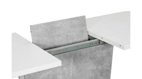 Calypso bővíthető asztal Beton szürke - fehér