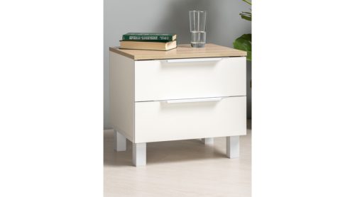 Light éjjeli szekrény 13.90 fehér-fehér tölgy