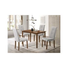 Dublin 4 személyes étkezőgarnitúra szürke