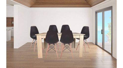 Astoria étkező asztal 150x90 cm fehér tölgy