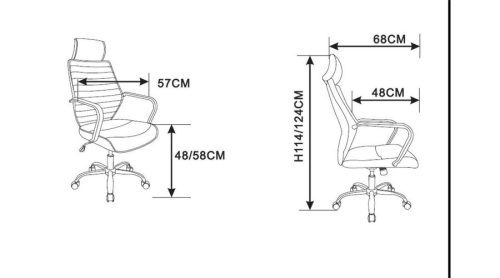US 65 prémium vezetői forgószék fekete