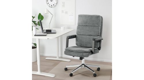 US 134 irodai szövet forgószék világos szürke