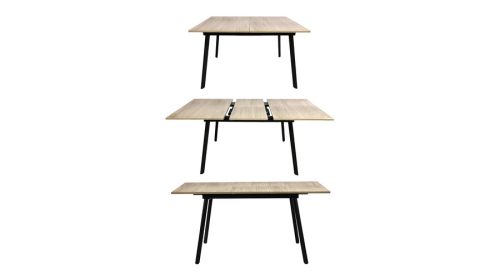 Bővíthető étkezőasztal fehér tölgy