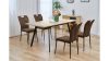 Bővíthető étkező asztal + 4 db Katalin szék