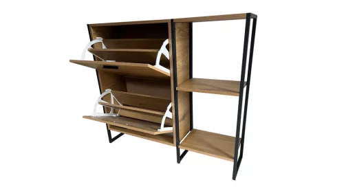 Fémkeretes cipőszekrény