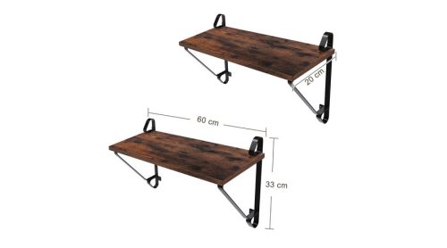 Vintage 2 részes lebegőpolc