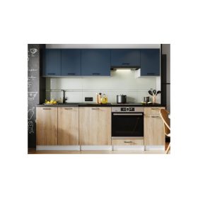 TANYA konyhabútor szett sötétkék/sonoma tölgy 240/240