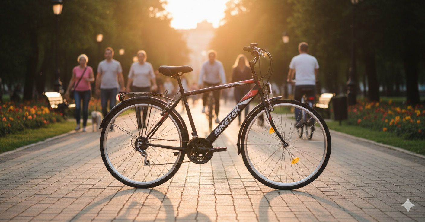 Biketek Maxwell 28 trekking férfi kerékpár – megbízható társ városi közlekedéshez és hétvégi túrára