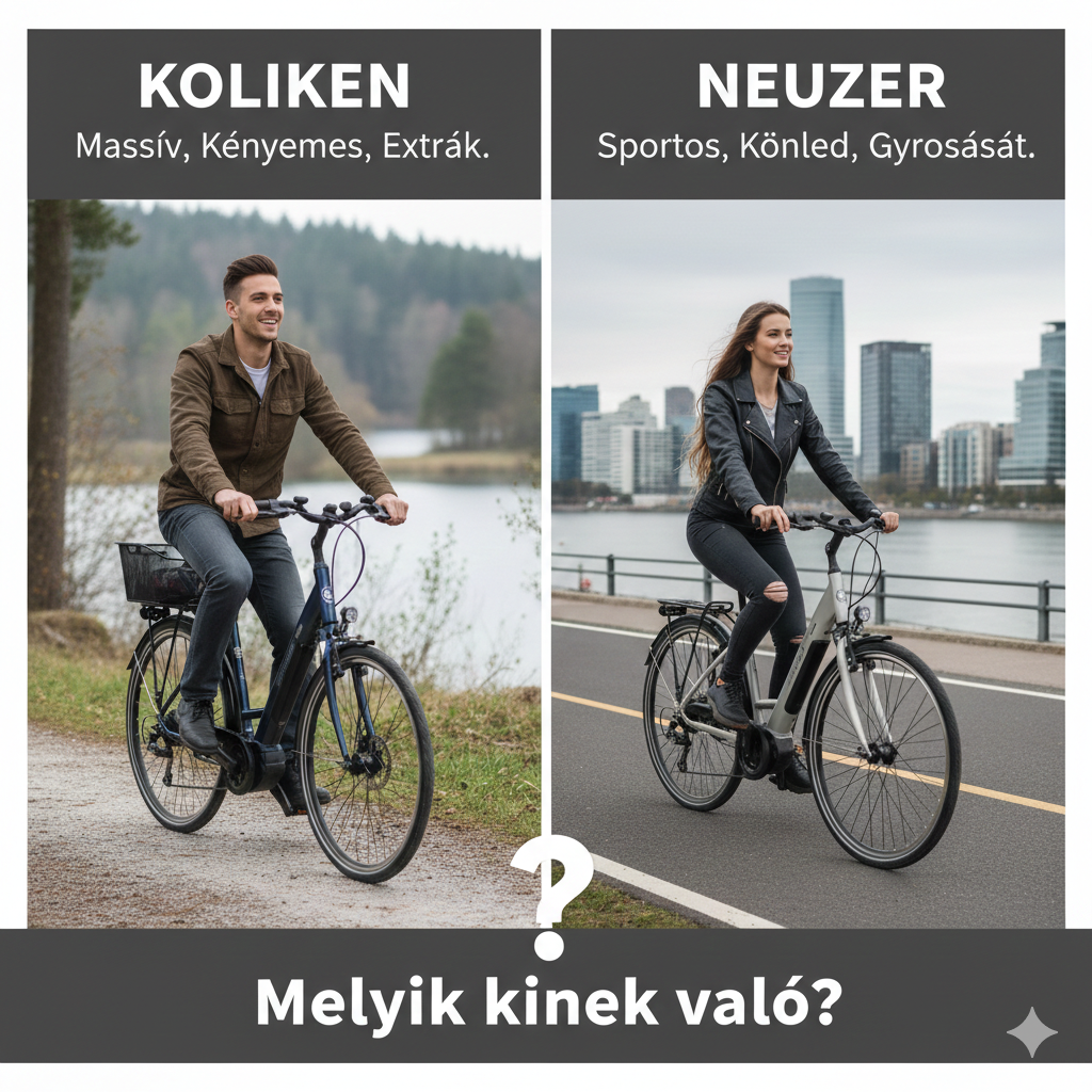 Koliken vs Neuzer elektromos trekking kerékpár – melyik kinek való?