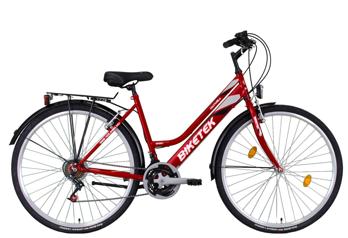 Koliken Biketek Maxwell 28 trekking női piros váltós